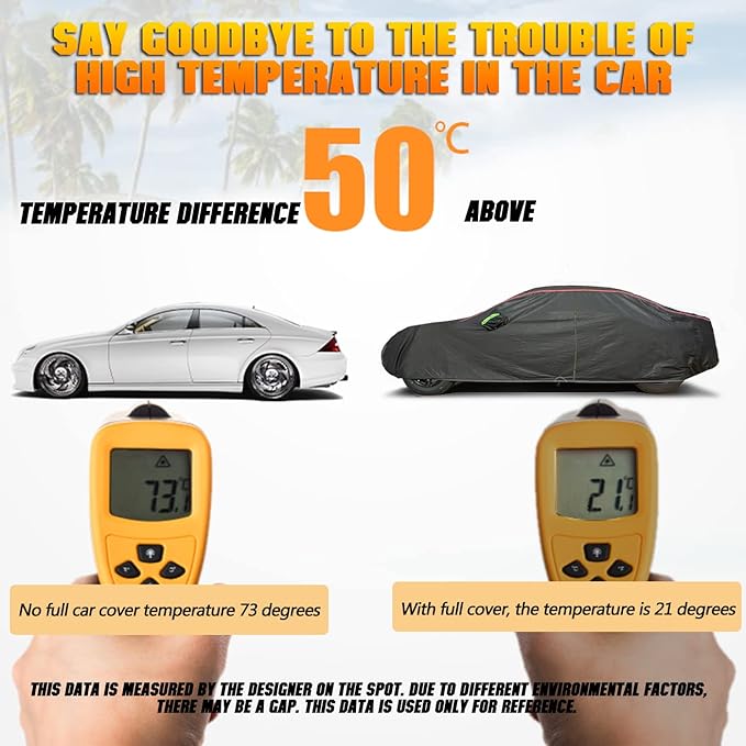 Breathable New Material, Waterproof Car Cover, Locks and Zipper Doors, Sunscreen Waterproof UV Prevention Snowproof Wind and Windproof,Suitable for Indoor Outdoor,for Pickup 230"-260",B9