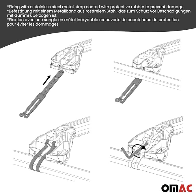 OMAC Roof Rack Cross Bars for Ford Edge 2007-2014 Heavy Duty Telescopic 220Lbs Aluminium Silver 2Pcs fits Cargo Carriers Kayak Canoe Bike Snowboard