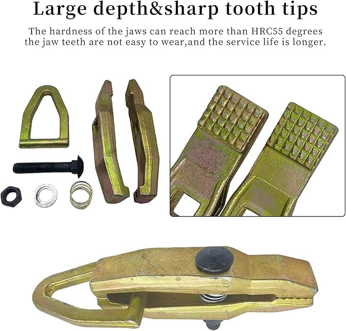 Auto Car 5 Ton 2-Way Pull Clamp Repair Clamp, Self-Tightening Grips Collision Repair Tools Body Repair Pull Clamp Two Way Frame Back Frame Machine Sheet Metal (Flat Clamp)