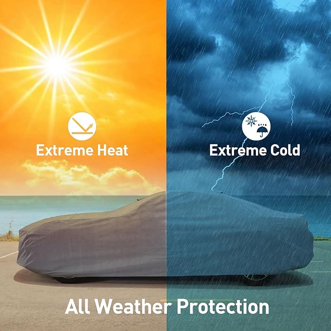 DaShield Supreme Car Cover for Porsche 968 1992-1995 Convertible Coupe All Weather Protection Semi Custom Fit Dust, Sun, Snow, Rain Protection Indoor Outdoor