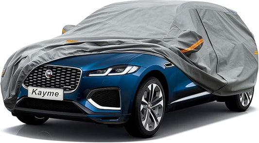 Kayme Heavy Duty SUV Car Cover Custom Fit Jaguar F-PACE/F PACE (2015-2025) Waterproof All Weather for Automobiles, Full Exterior Covers Sun Rain UV Protection.（Deliver About 3-10 Days）
