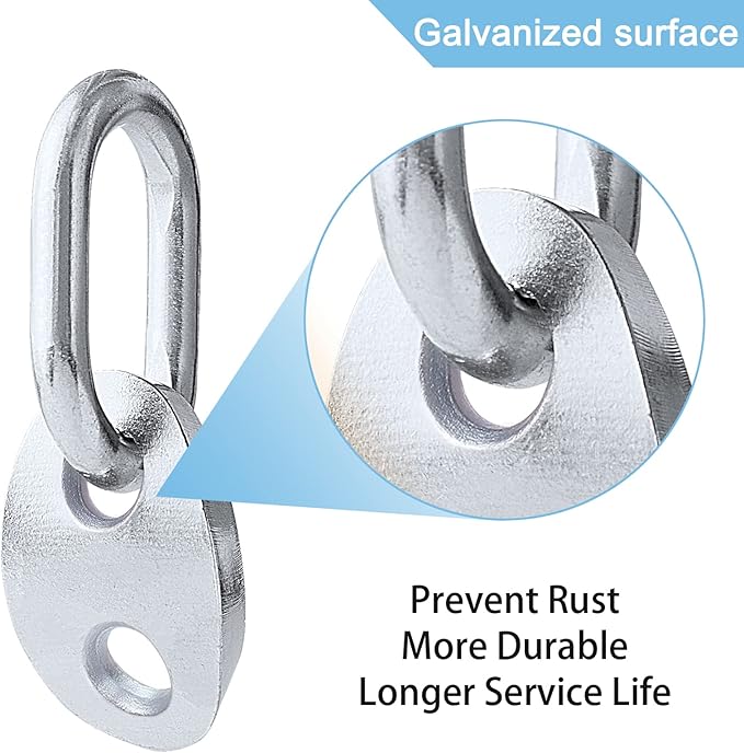 NOVINO 7100 Engine Lifting Bracket Set,5,500 lb Capacity Engine Lift Bracket Kit for Use with Load Levelers and Slings-4 Sets,Silver