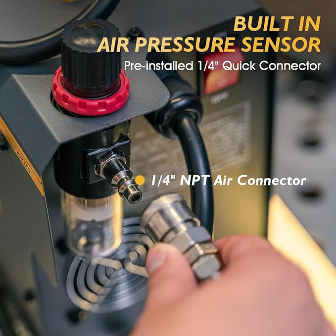 TOOLIOM 50A Non High Frequency Plasma Cutter 110/220V Dual Voltage 2T/4T Cutting Machine 5/8" Max Cut with Large Digital Display