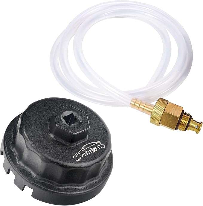 3mirrors Oil Filter Wrench, Oil Drain Tool Set Compatible with Toyota Lexus Scion Camry Tundra Highlander Sienna 2.0-5.7L Engine with 64mm Cartridge Style Oil Filter System