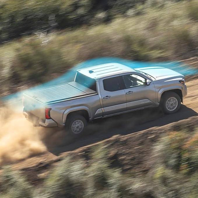 Retractable Truck Bed Tonneau Cover for 2016 2017 2018 2019 2020 2021 2022 2023 2024 2025 Toyota Tacoma (5'/60") Truck Bed Cover Key Lock