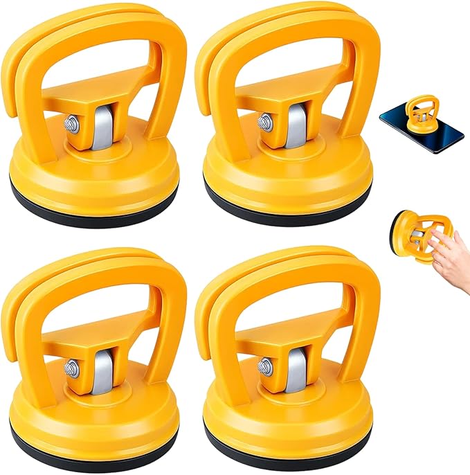 4 Pack Small Car Dent Pop Out Tool,Suction Cup Dent Puller, Dent Suction Puller for Vehicle Body Repair, Easy to Use Auto Dent Removal Kit with Strong Suction Cups