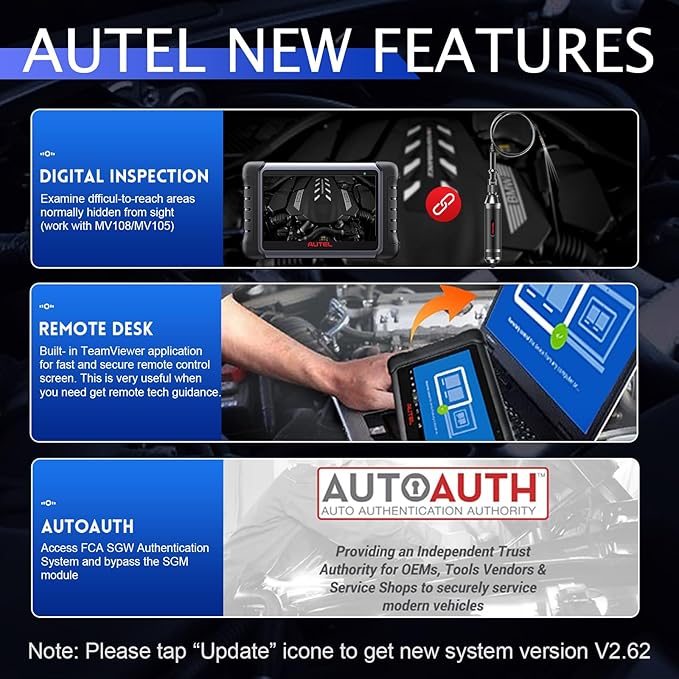Autel MaxiCOM MK808Z Diagnostic Scan Tool - Android 11 Based Bi-Directional Control, Upgraded Ver. of MK808/MX808, All System Diagnosis, FCA Auto Auth, Oil Reset(Original)