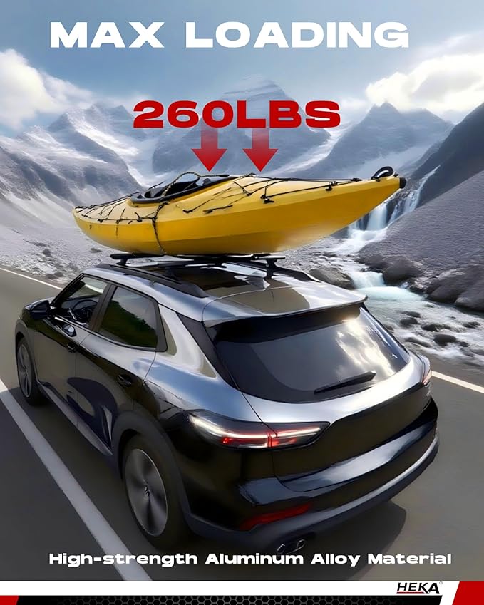 260lb Roof Rack Cross Bars Fit for Chevy Trailblazer 2021-2026 L LT ACTIV RS with Side Rails Heavy Duty Aluminum Cargo Carriers Bikes Surfboards Kayaks