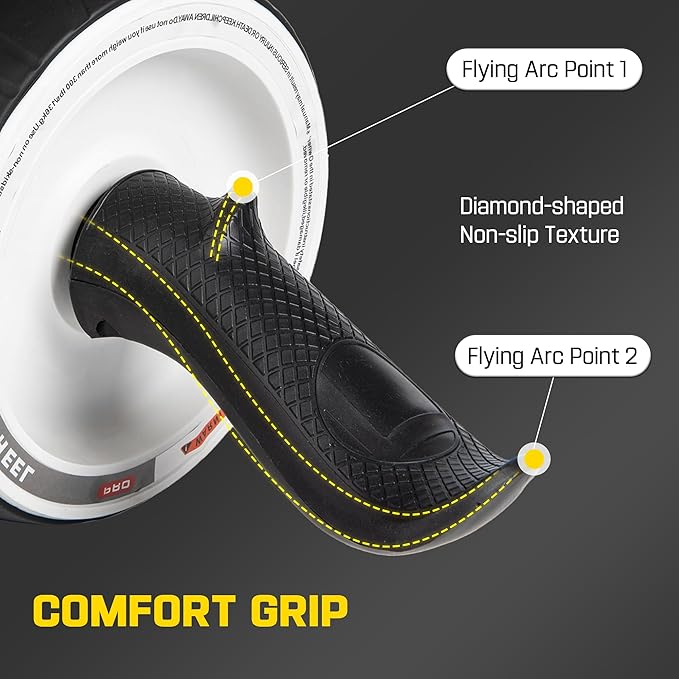 Ab Roller Wheel with Knee Pad Mat,Automatic Rebound Abdominal Wheel Abs Workout Equipment,Home Gym Equipment,No Noise Ab Wheel for Men&Women Abdominal
