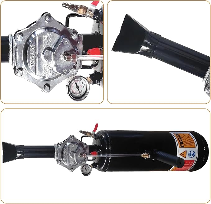 Tire Bead Seater, 12L/3.2 Gallon Air Trigger Seating Inflator, 145 PSI Portable Tire Inflator Tool, 87-116 PSI Operating Pressure for Tractor Truck ATV Car and Automobile Repair