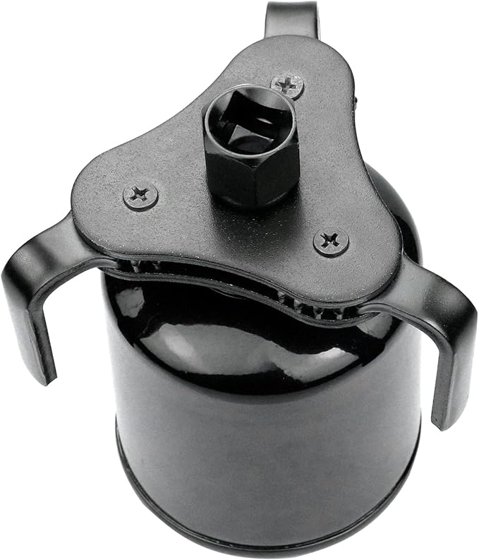 Universal Adjustable Oil Filter Wrench with 3 Jaw 2-1/2 inch to 4.5 inch Oil Filter Wrench Tool Kit(Black)