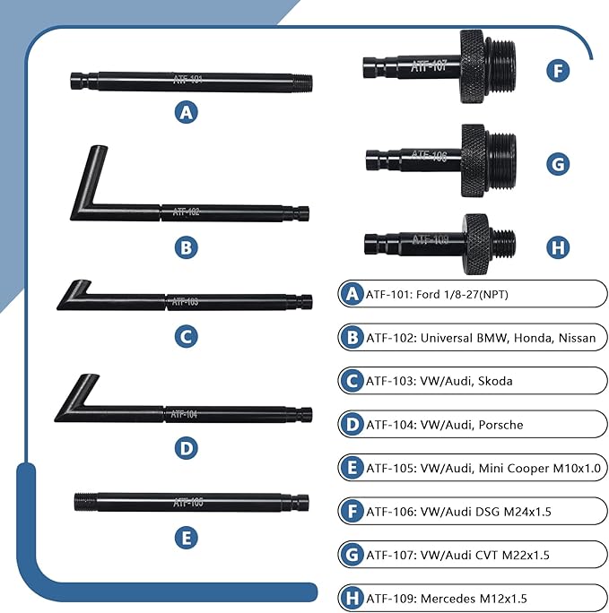 3L Transmission Fluid Pump Transmission Oil Pump Extractor Manual Oil Pump Oil Filling Filler System Tool with 8Pcs Adapters Fluid Transfer Pump