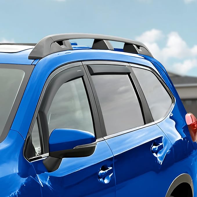 Goodyear Shatterproof in-Channel Window Deflectors for Subaru Ascent 2019-2026, Rain Guards, Window Visors for Cars, Vent Deflector, Car Accessories, 4 pcs - GY007940