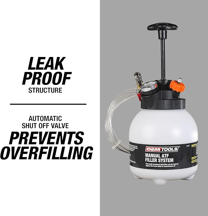 OEMTOOLS 24441 Transmission Fluid Pump, Manual Transmission Fluid Transfer Pump, 3-Liter Capacity Oil Pump Extractor, Oil Extractor for Sealed Transmissions, ATF Fluid Transfer Pump
