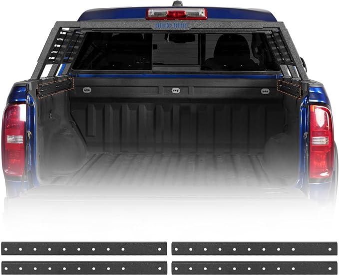 Hooke Road Truck Bed Auxiliary Mounting Brackets Kit for 2015-2022 Chevrolet Chevy Colorado & GMC Canyon, Only Work with Hooke Road New Gen Overland Bed Rack