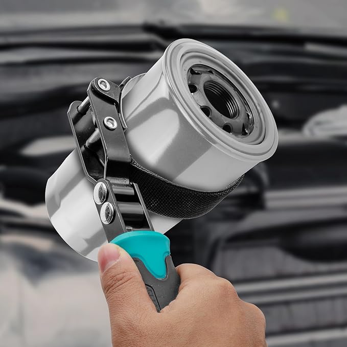 DURATECH Anti-Slip Small Swivel Oil Filter Wrench, Oil Filter Removal Tool Fits Filters 2-3/4" to 3-1/4", Ideal for Car Repair Tools