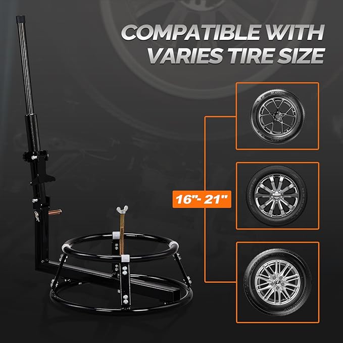 TUFFIOM Tire Change Stand for 16-21in Tires, Motorcycle Tire Changer, Dirt Bike Changing Stand Mount, Off-Road Vehicle Bead Breaker