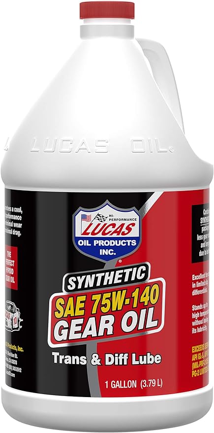 Lucas Oil 10122 Synthetic SAE 75W-140 Gear Oil - 1 Gallon