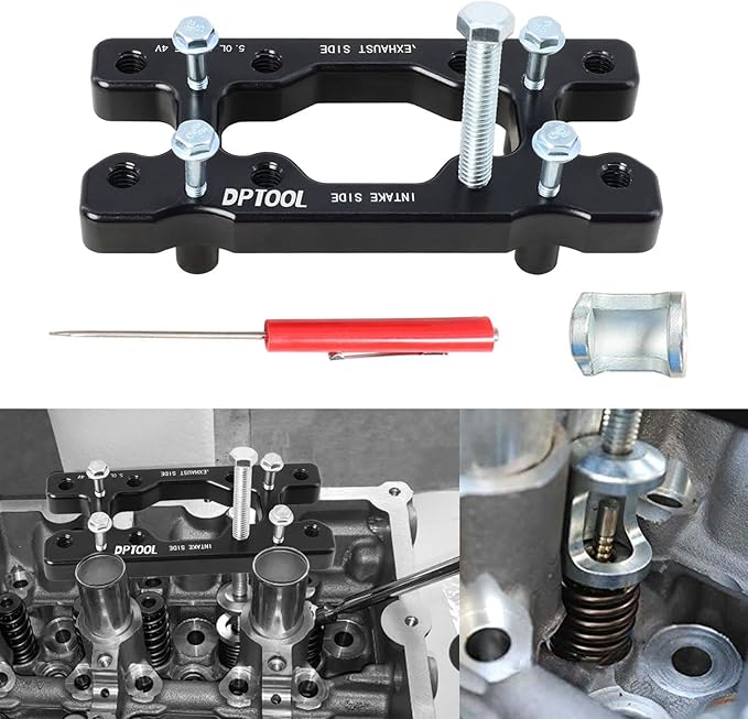 DPTOOL Engine Timing Tool Kit Compatible with Ford Mustang F150 5.0L Coyote 2015-2017, for Second Generation 5.0L Coyote Engine with Valve Spring Compressor Tool Camshaft Holding Tool