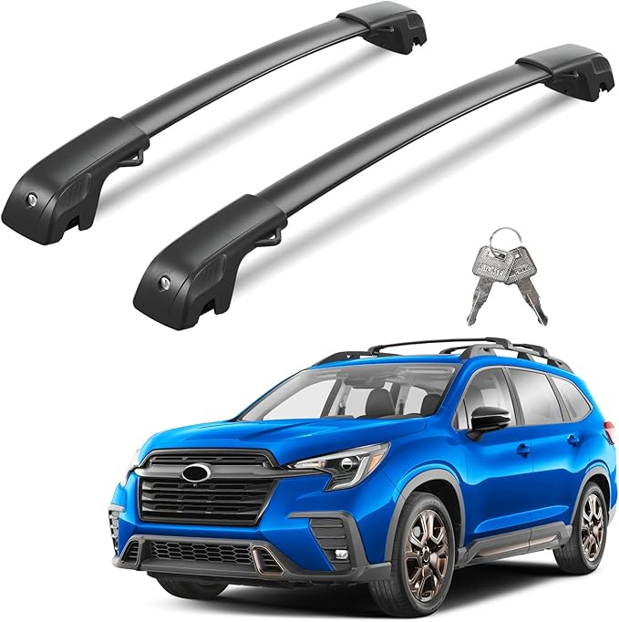 300lbs Roof Rack Cross Bars Compatible with Subaru Ascent 2019-2026,Heavy Duty Aluminum Lockable Roof Rails Crossbars Rooftop Luggage