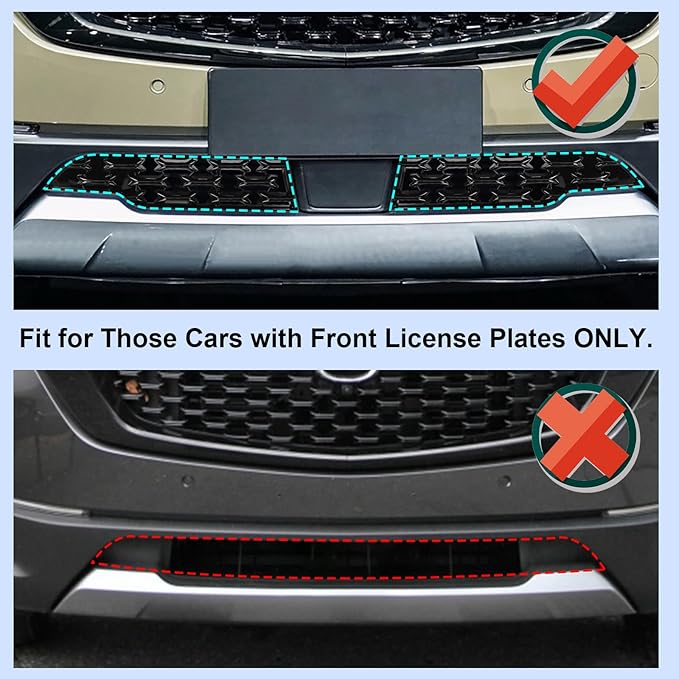 CDEFG 2023 2024 2025 2026 CX-50 Front Grill Mesh Inserts Trims CX50 Front Grille Guard for 2023-2026 Mazda CX-50 Car Exterior Accessories ABS Material, 2PCS(for 2023-2026 CX-50 Front Grills)