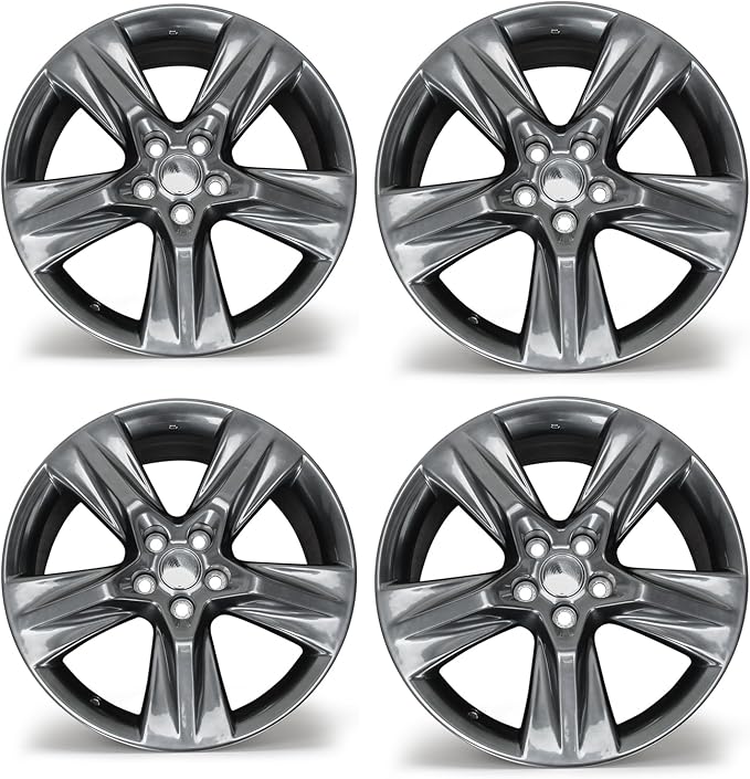 New 19" x 7.5'' Aluminum Alloy Replacement for OE Wheel Rim Compatible with Toyota Highlander 2014-2019, Fits for Front or Rear Wheel, Set of 4