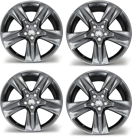 New 19" x 7.5'' Aluminum Alloy Replacement for OE Wheel Rim Compatible with Toyota Highlander 2014-2019, Fits for Front or Rear Wheel, Set of 4