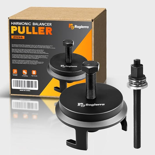 For GM 25264 Harmonic Balancer Puller, Harmonic Balancer Installation Tool for LS ，Crank Pulley Puller for GM Chrysler Jeep Dodge, Harmonic Damper Puller for Engine Balancer Removal Replacement