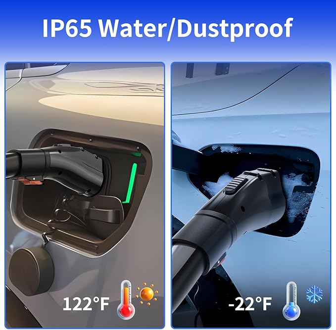 Tesla to J1772 EVs Charging Adapter, Tesla Charger Adapter Converter Up to 60Amp 250V AC, Compatible with Tesla Wall Connector, Destination/Mobile Chargers [Excludes Superchargers]