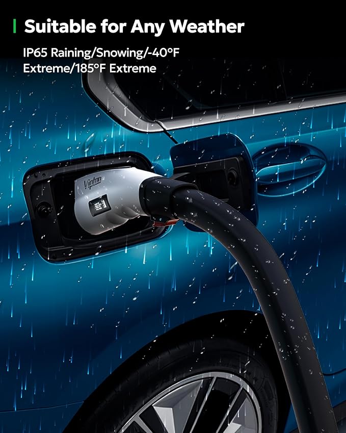 for Tesla to J1772 Adapter with Screen Display [Only to J1772], 60Amp 250V Converter with Press-Lock, Compatible with Tesla Charger Connectors, Destination/Mobile Chargers