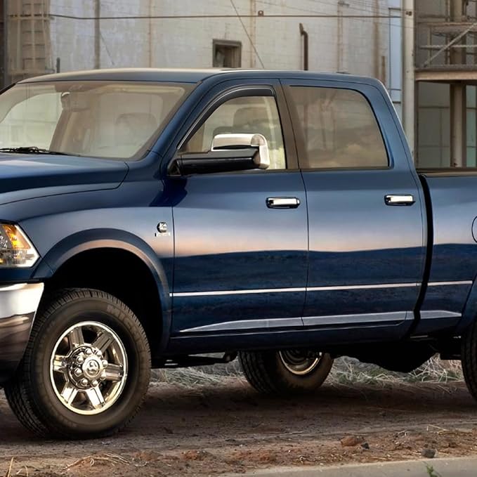 Window Rain Guards Visors for 2002-2008 Dodge Ram 1500 Regular Cab, Out-Channel Window Vent Wind Deflectors Shades for 2003-2009 Ram 2500 3500 Standard Cab