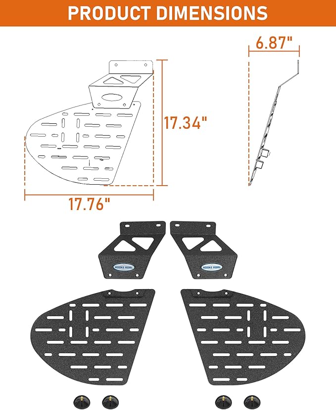 Hooke Road Crosstrek Rear Window Molle Panels for 2013-2017 Subaru XV Crosstrek, Only Works with Hooke Road Roof Rack