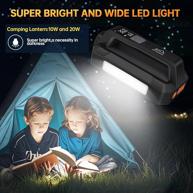 6000A Car Battery Jump Starter Portable Charger with150PSI Tire Inflator Air Compressor,Air Pump and PD100W Fast Charge,1200LM Lights,12V Battery Booster Pack,Jump Box (for All Gas/12L Diesel)