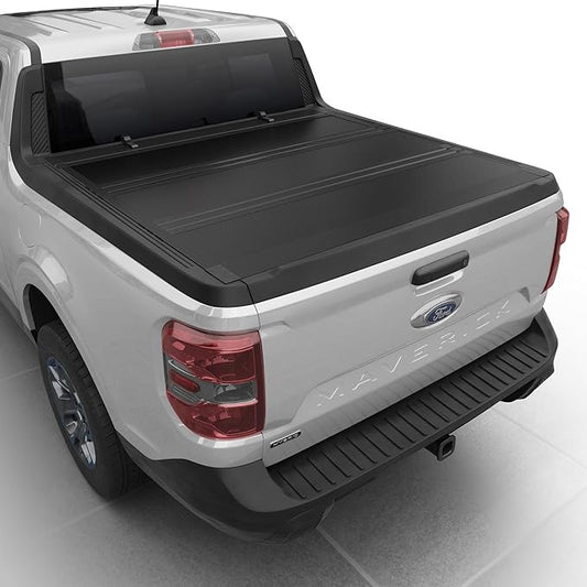 Low Profile Flip Up Truck Bed Tonneau Cover Fits 2022-2026 Ford Maverick 4'6" Bed (54.4")