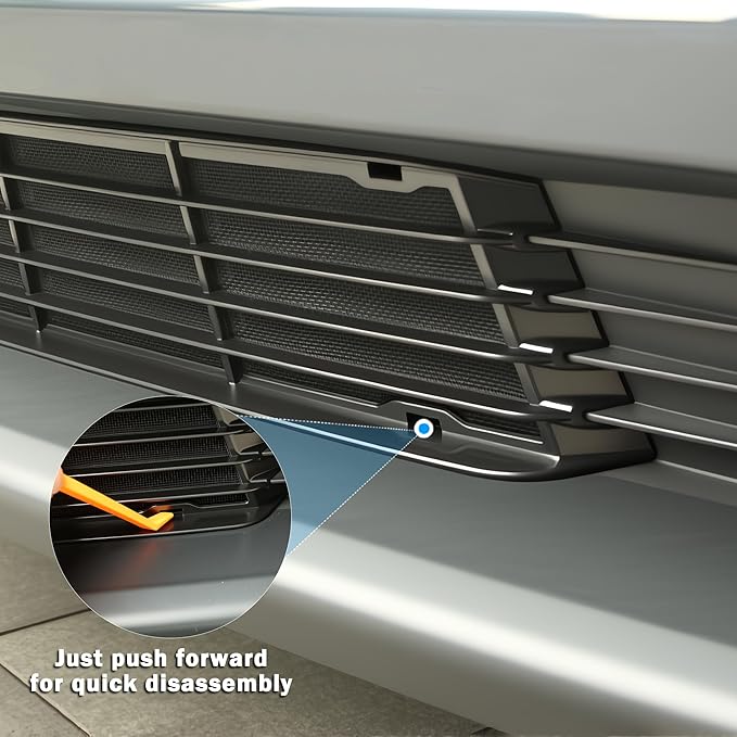 Grille Mesh Inserts for Tesla Model Y 2025 2026 Juniper Front Air Inlet Vent Grille Cover Grid ABS Detachable Replacement for New Model Y Juniper (Launch Series) Accessories