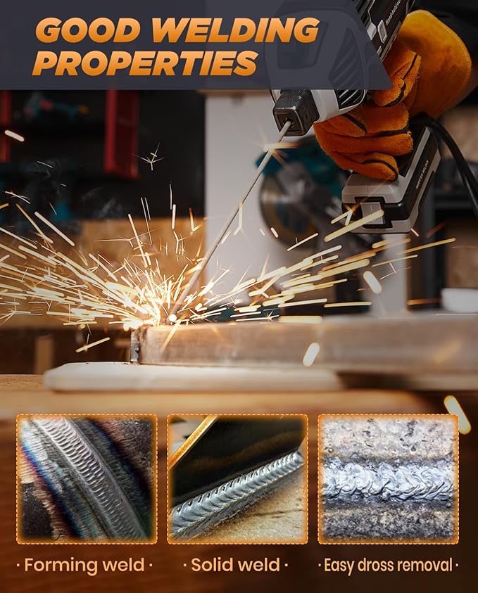 Saker E6013 Welding Rod 1/8'' 10LB Carbon Steel Stick Welding Electrodes