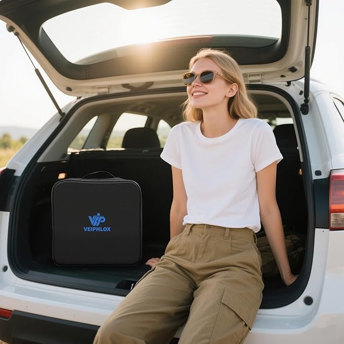 Level 1 and 2 Portable Ev Charger 16A, Electric Car Charger J1772 with 25ft Cable, Electric Vehicle Charging Stations Outdoor with Nema 6-20 Plug and Nema 5-15 Adapter, EV Chargers for Home 110v-240v