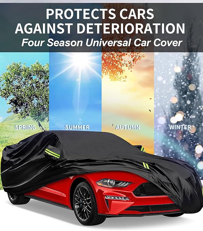 Custom-Fit for BMW Car Cover, Automobiles All Weather Waterproof, Car Cover All Weather Snowproof UV Protection Windproof Outdoor Full car Cover (for BMW M6)