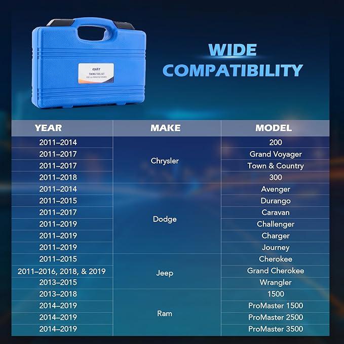 Orion Motor Tech 3.6 Pentastar Timing Tool Kit, Camshaft Holding Tools Compatible with Most 2011 to 2019 Chrysler Dodge Jeep Ram, 3.6L Camshaft Phaser Timing Tools for 10200A 10202A 10369A
