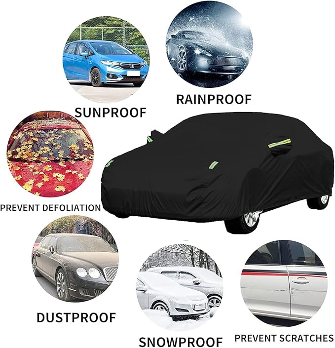 Custom-Fit for BMW Car Cover, Automobiles All Weather Waterproof, Car Cover All Weather Snowproof UV Protection Windproof Outdoor Full car Cover (for BMW iX)