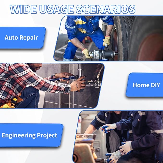 Meccion 1/2 Inch Drive Impact Socket 29mm Metric, 6 Point Cr-Mo Deep Impact Socket, 78mm Length