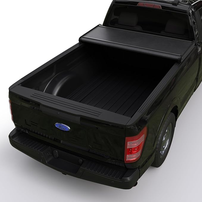 Soft Tri-Fold Truck Bed Tonneau Cover Compatible with 2015-2026 Ford F-150 | 6.5' Bed (78") | CFST-017