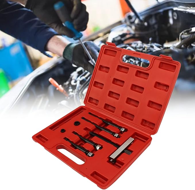 Steering Wheel Puller Set, Steering Wheel Puller Heat Treated Anodized Carbon Steel Strong Strength Universal for Car