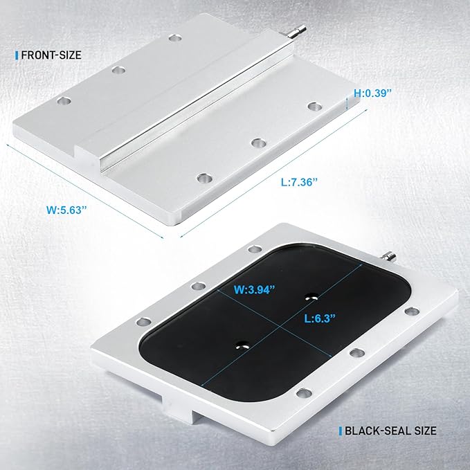 Aluminum Rectangular Adapter Compatible with AMC, Buick, Cadillac, Chevrolet, GMC, Chrysler, Dodge, and Jeep.