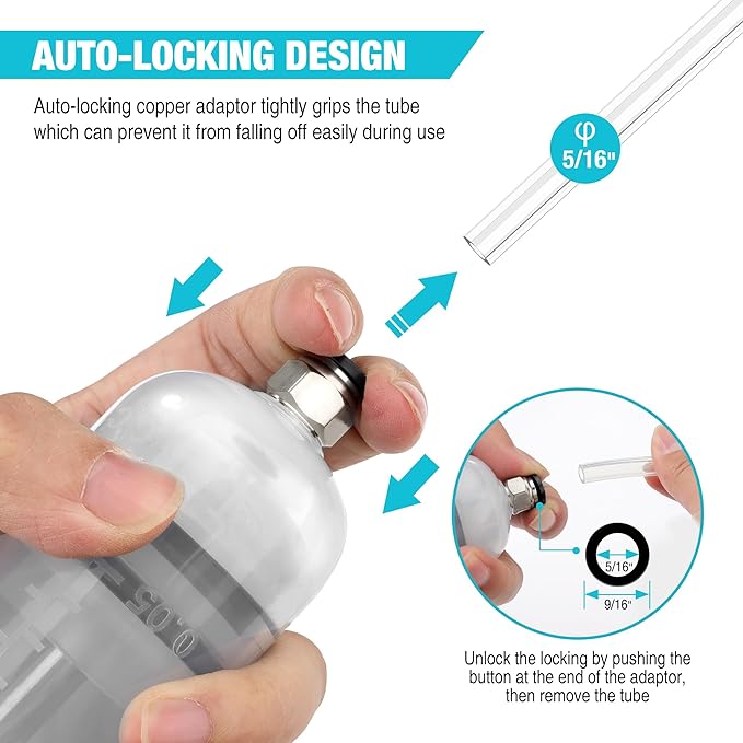 DURATECH 200CC Fluid Extractor Automotive, Fluid Pump with Long Extension Tubes, Oil Syringe with Powerful Suction, Fluid Extractor Pump for Extracting Engine Oil, Transmission Oil and Brake Fluid