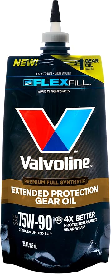 Valvoline FlexFill Extended Protection Full Synthetic 75W-90 Gear Oil 1 QT Pouch