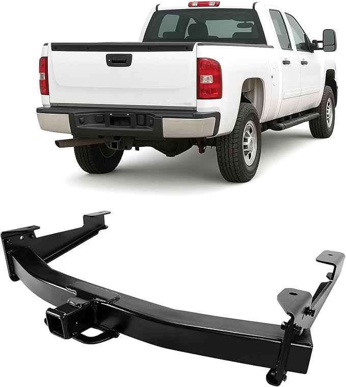 ECOTRIC Class 5 Trailer Tow Hitch W/2-Inch Receiver Compatible with Chevrolet Silverado GMC Sierra 2500HD 3500HD 2001-2010 Replacement for 41944