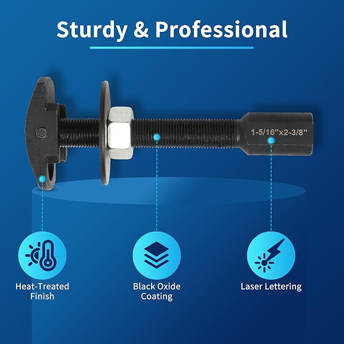 Rear Axle Bearing Puller Tool Set, 3PCS Axle Bearing Puller Extractor, Rear Axle Bearing Removal Tool Kit, Puller Slide Hammer Kit