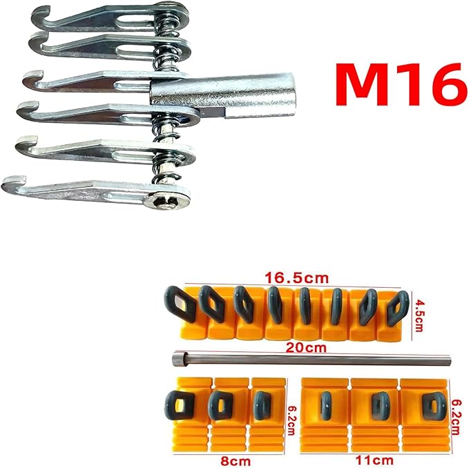 M16 Big Size Slide Puller Gold Lifter Toools Kit,Auto Dent Puller Kit,Car Bodywork Door Dings Remover,Paintless Large & Small Ding Hail Dent Removal Tools with Toolbox (XBLG100)