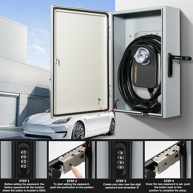 Back Hollow Type of Wall Charger Station Box Compatible with Gen 3 Indoor/Outdoor Cable Organizer